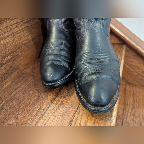 Ariat Heritage R Toe Western Leather  Cowboy Boots Mens 8.5 EE  Woman's 10.5 - Picture 9 of 15